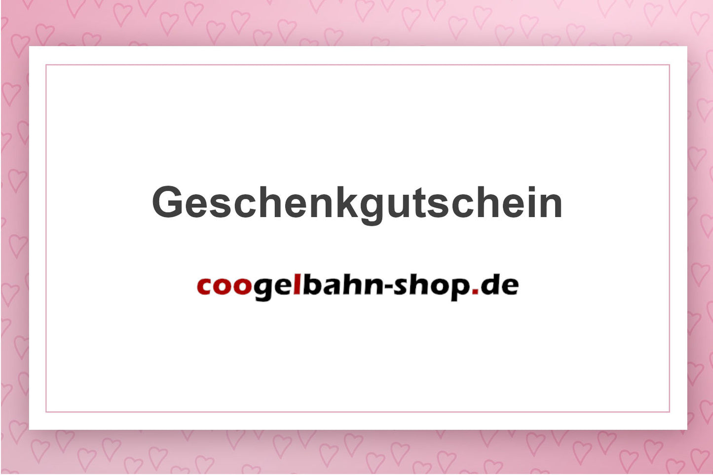 Gift voucher Coogelbahn Shop
