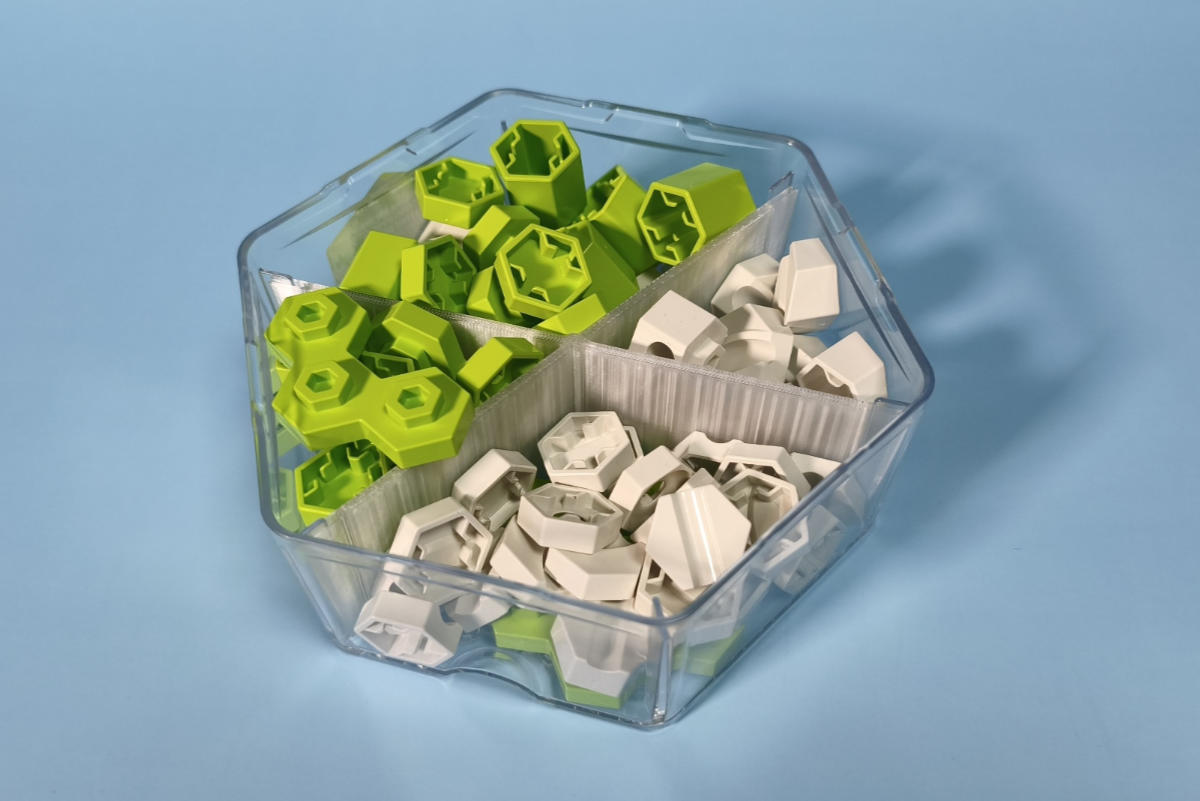 Sortiereinsatz GraviTrax Micro in Box voll